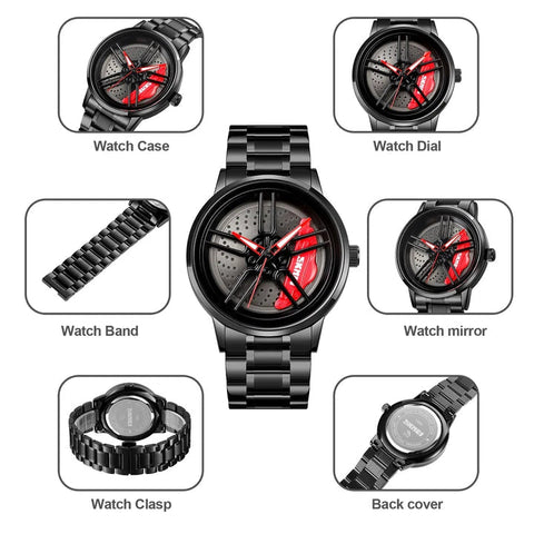 I8 360 ROTATION WATCH MENS RIM WATCH | WITH FREE COMPLETE BOX | FREE SHIPPING