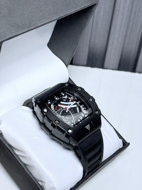 Fitrite Jet Black Watch( Life Time Machine Warranty) With Complete Box + FREE DELIVERY AND ALLOW TO CHECK PARCEL BEFORE PAYMENT